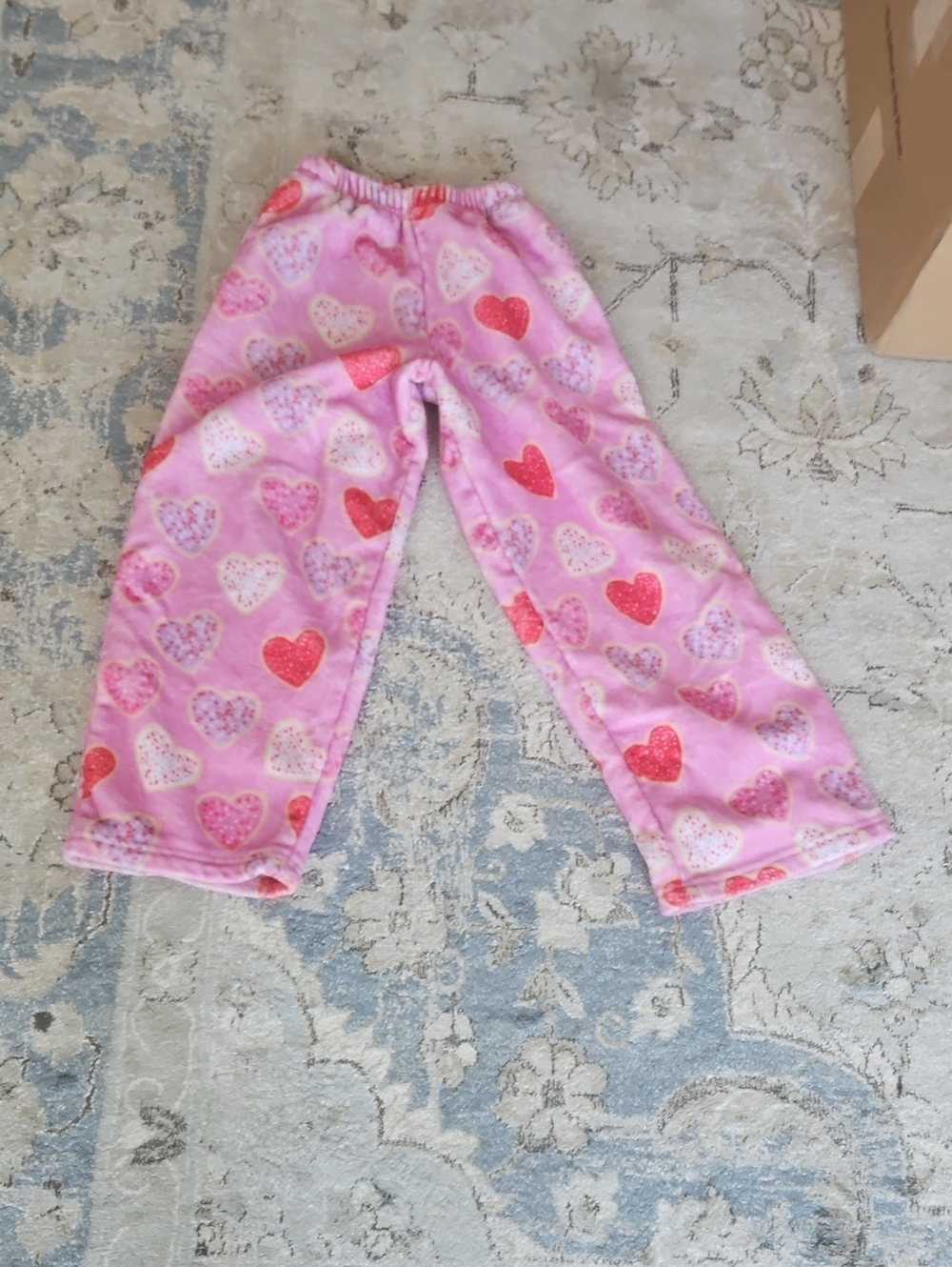 Iscream Kids Pink Heart Fleece Pajama Pants - Cozy Sleepwear